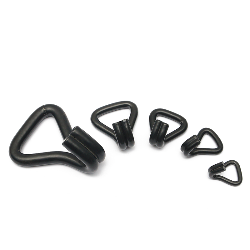 1-1/16 Zoll 1500 kg/3000 lbs Schwarz PVC beschichtetes Doppel-J-Haken-Draht-Haken